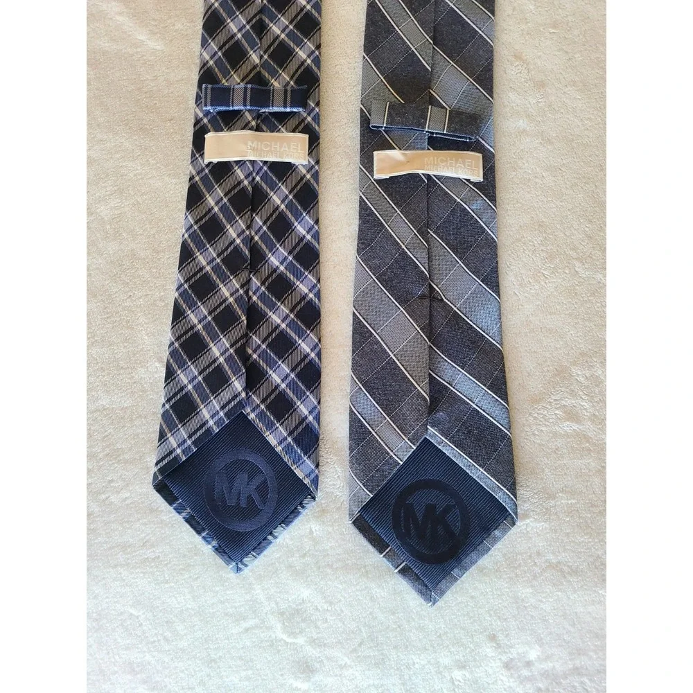2 Michael Kors Blue Silk Ties